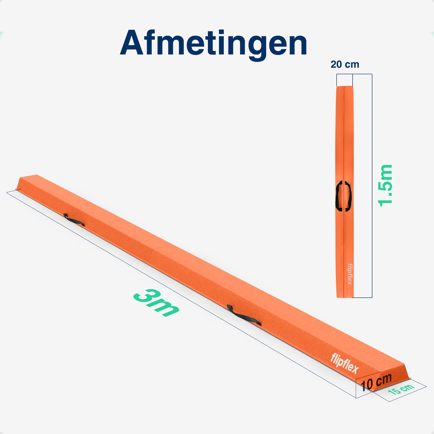 Turnbalk - 3 meter - Oranje