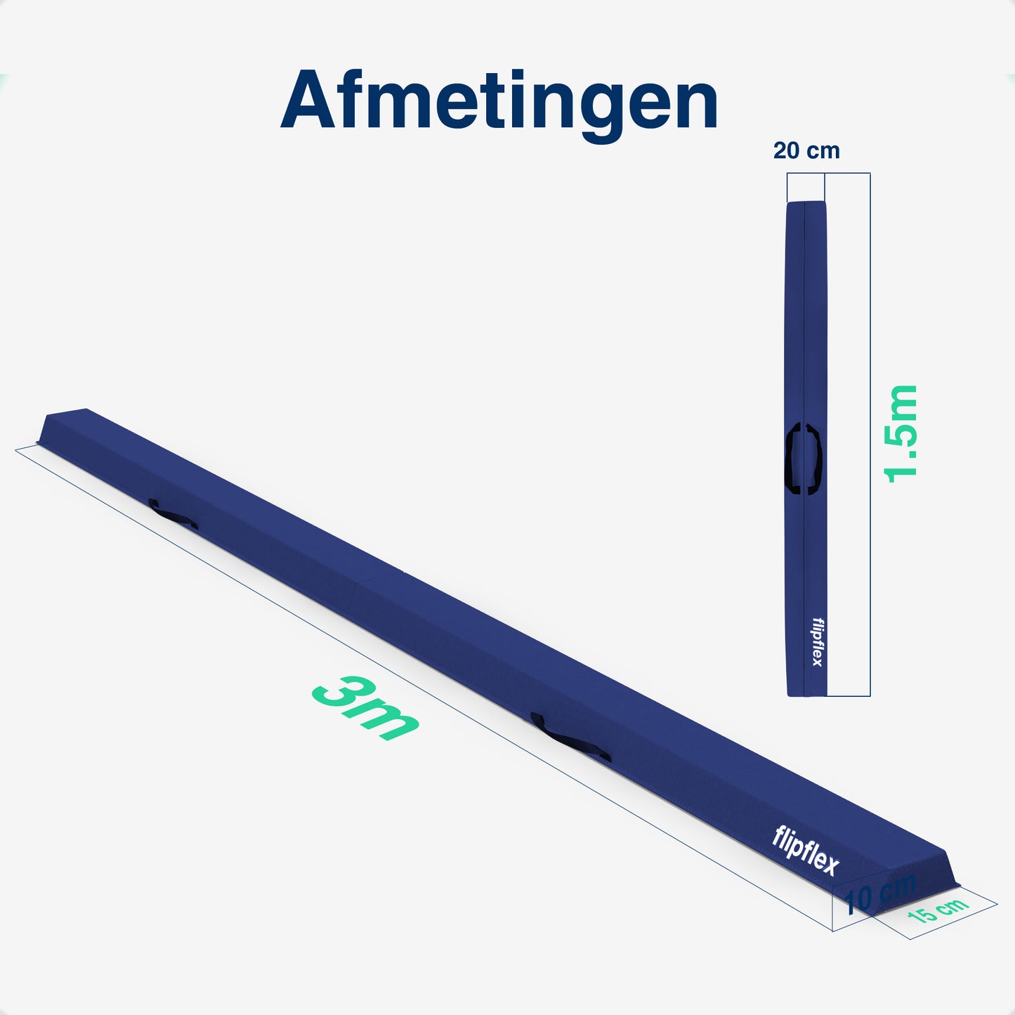Turnbalk - 3 meter - Blauw