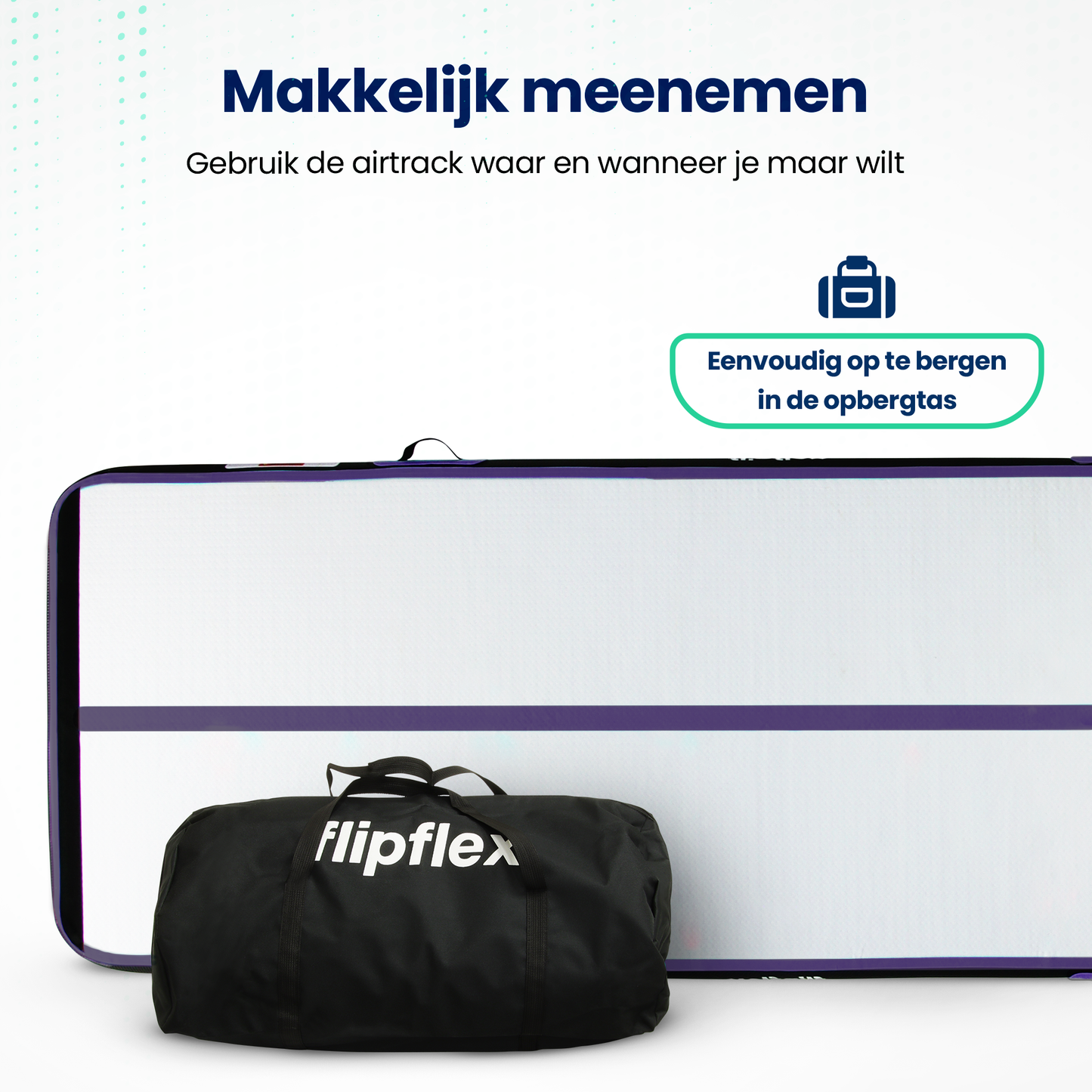 Airtrack 3 Meter - Paars - 20cm dik