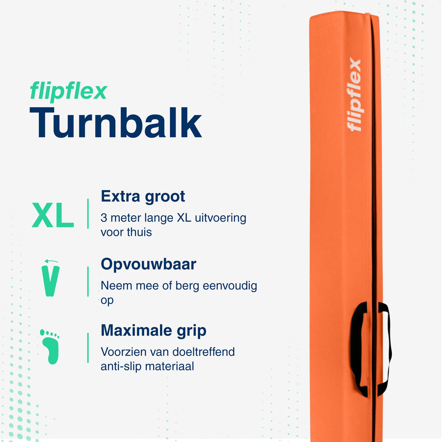 Turnbalk - 3 meter - Oranje